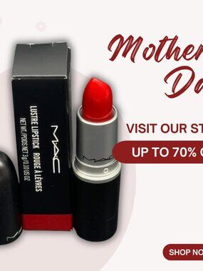 MAC Lustreglass Sheer-Shine Lipstick 502 Cockney 0.1 Oz / 3g